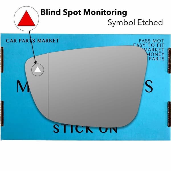 Left Passenger Side Wide Angle BSM Wing Mirror Glass For BMW i4 G26 2021-2023