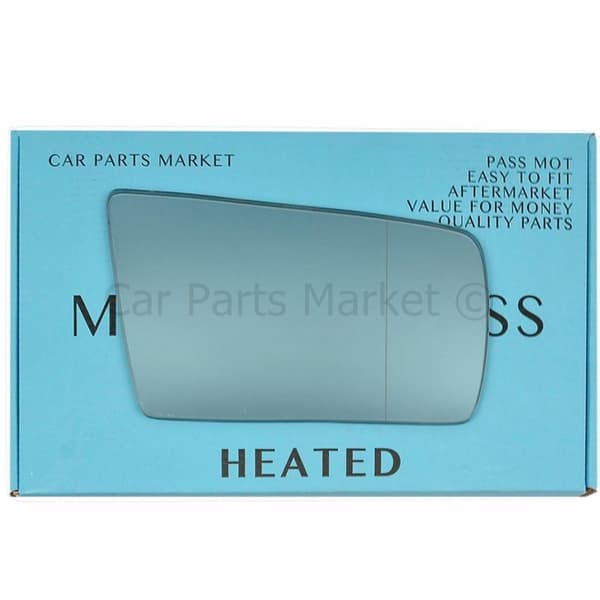For Mercedes E-class W210 1995-99 Right Side Blue Aspheric Electric Mirror Glass