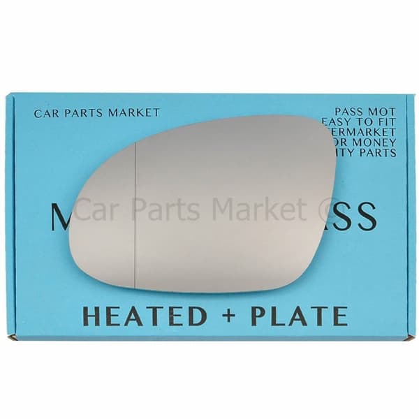 Left Side Wide Angle Wing Mirror Glass For VW Sharan 2004-2010 Heated +Plate