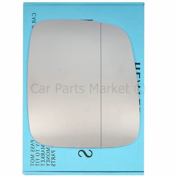 Right Side Wide Angle Wing Mirror Glass For Vw transporter T4 LHD 90-03 + Plate