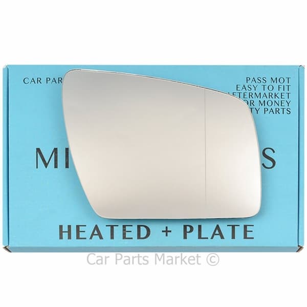 Right Side Wide Angle Wing Door Mirror Glass For Kia Soul 2009-14 Heated + Plate