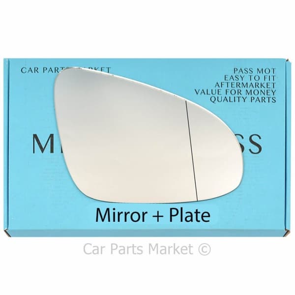 Right Driver Side Wide Angle Wing Mirror Glass For Toyota C-HR 2016-2023 Plate
