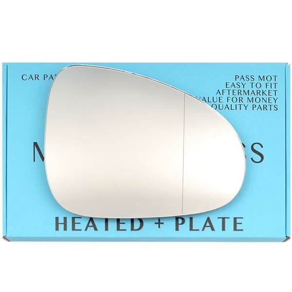 For VW Touareg 10-17 Right Side Aspheric Electric Wing Mirror Glass with Plate