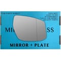 Miniatyrbillede 1 af 2: Right Driver Side Wide Angle Wing Mirror Glass For Nissan Pulsar 2014-On Plate