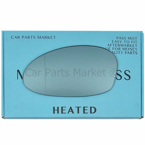 For BMW 3 series 05-08 Left Passenger Aspheric Electric Blue Wing Mirror Glass