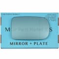Miniatyrbillede 1 af 2: For BMW 7 series 94-01 Right Driver Aspheric Blue Wing Mirror Glass +Plate