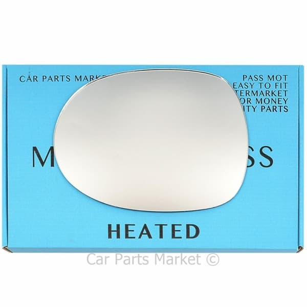 Left Passenger Side Flat Wing Door Mirror Glass For Honda Civic 2006-2011 Heated