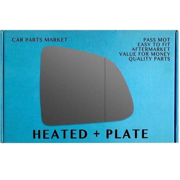 For Tesla Model Y 21-23 Right Wing Mirror Glass Heated with Plate and blind spot