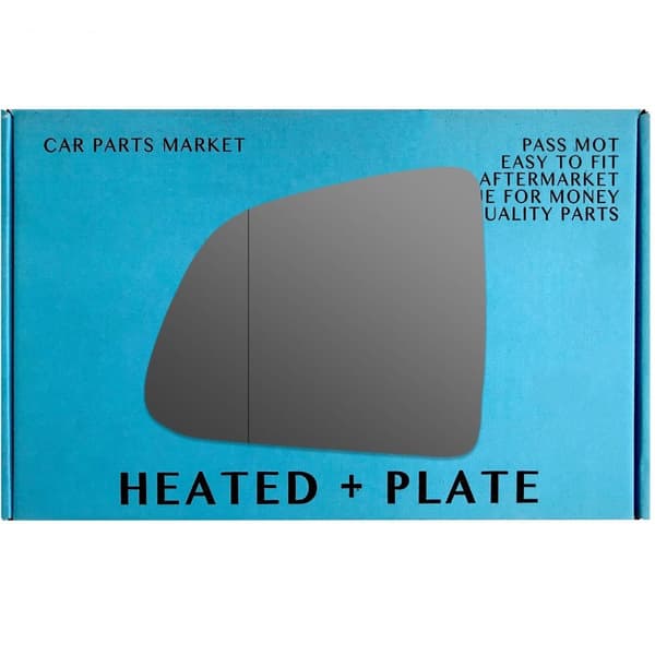 For Tesla Model Y 21-23 Left Wing Mirror Glass Heated with Plate and blind spot