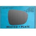 Miniatyrbilde 1 av 2: Right Driver Side wide Angle Heated Plate Mirror Glass For Nissan Qashqai 21-23