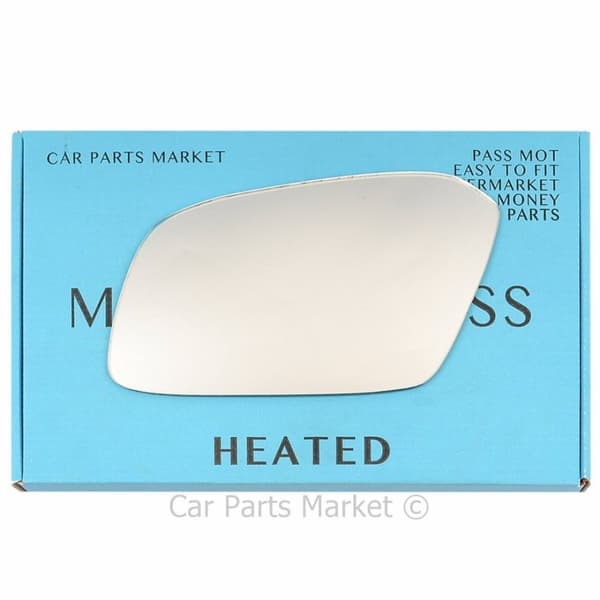 Left Passenger Side Flat Wing Door Mirror Glass For Citroen Xm 1994-2000 Heated