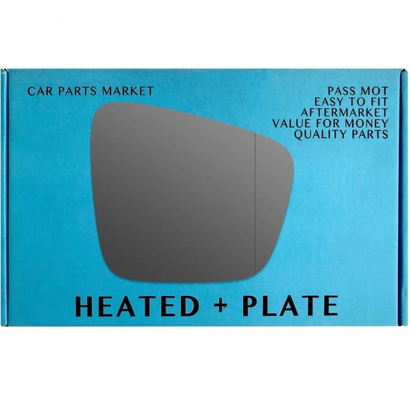 Right Side Wide Angle Wing Mirror Glass For Nissan Townstar 2022-23 Heated Plate