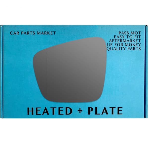 Left Side Wide Angle Wing Mirror Glass For Mercedes Citan 2022-2023 Heated Plate