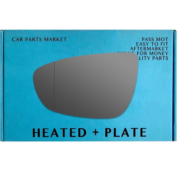Left Side Mirror Glass For Hyundai Bayon 2021-2023 wide Angle Heated Plate