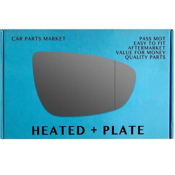 Right Side Mirror Glass For Hyundai i20 2020-2023 wide Angle Heated Plate