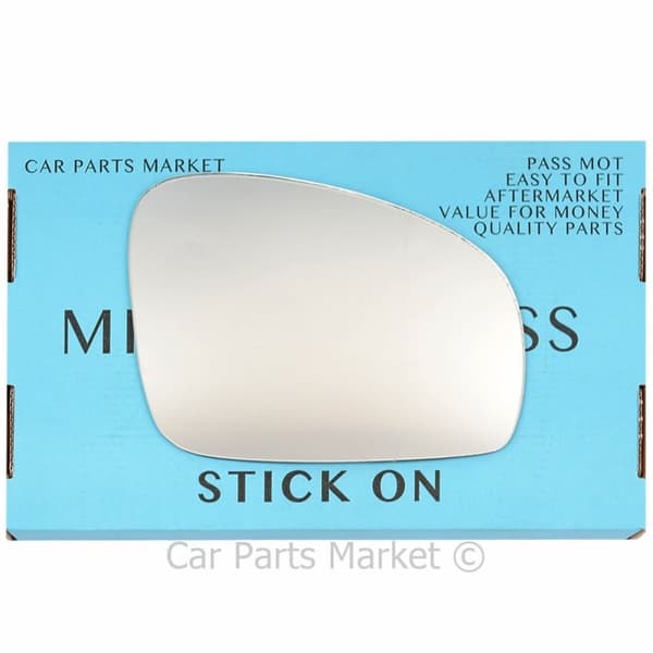 Right Driver Side Flat Wing Door Mirror Glass For Skoda Roomster 2006-2015