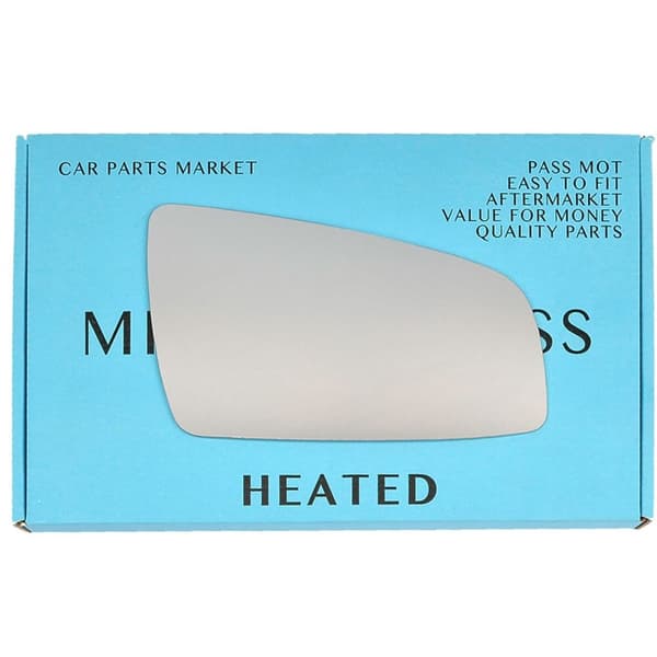 For Vauxhall Zafira B 05-09 Right Driver Side Flat Electric Wing Mirror Glass