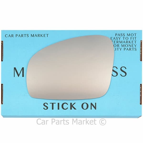 Left Passenger Side Flat Wing Door Mirror Glass For Skoda Roomster 2006-2015