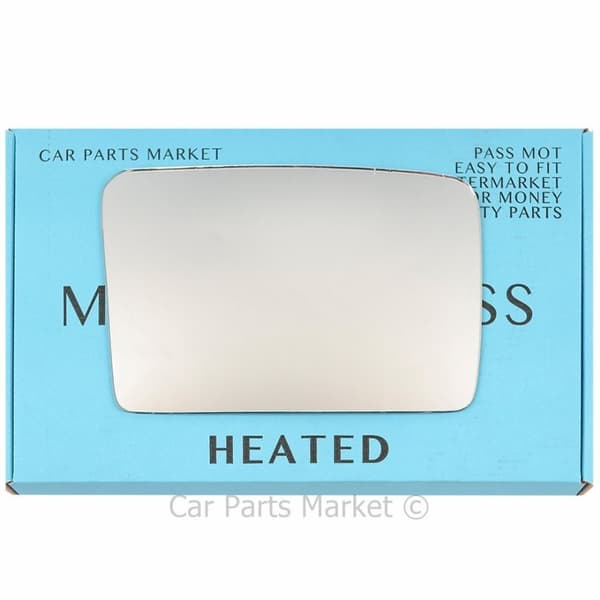 Right Driver Side Convex Wing Mirror Glass For Nissan Micra K10 1982-1992 Heated