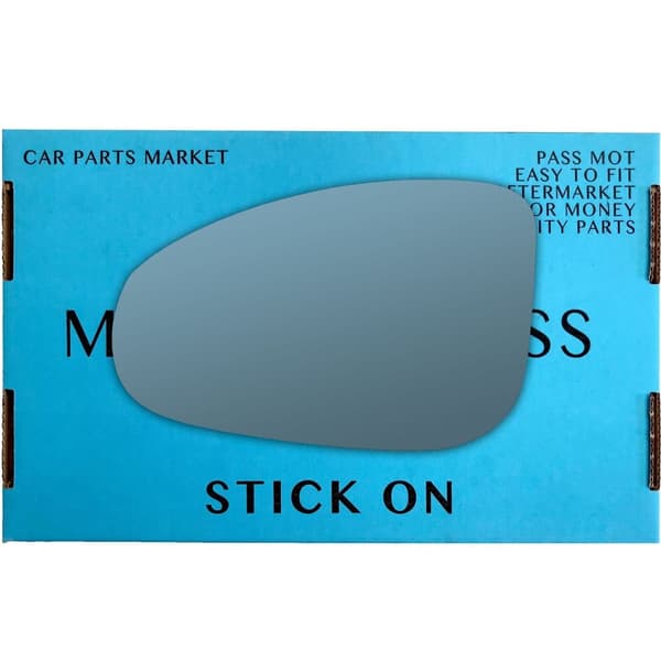 Left Passenger Side Blue Wing Mirror Glass For Jaguar F-Type 2013-2023