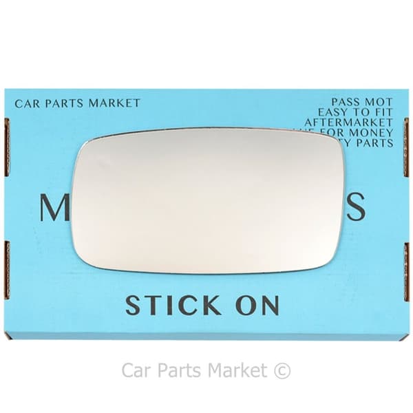 Left Passenger Side Flat Wing Door Mirror Glass For Volvo 760 1982-1990