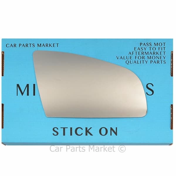 For Audi A3 03-08 Right Driver Side Flat Wing Mirror Glass