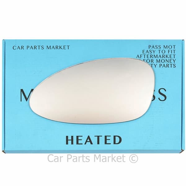 Left Side Flat Wing Door Mirror Glass For Porsche 968 92-95 Heated