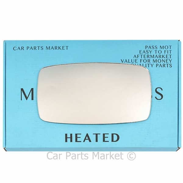Right Side Flat Wing Door Mirror Glass For Porsche 944 82-91 Heated