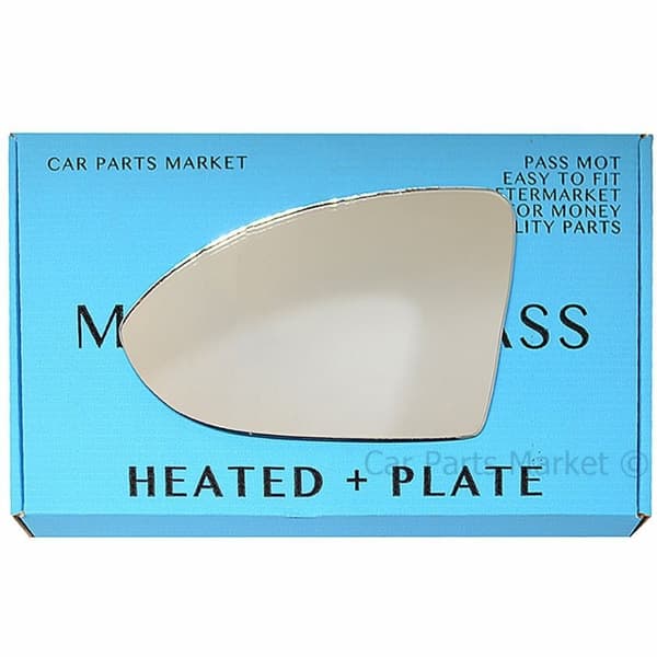 Left Passenger Side Wing Mirror Glass For VW Arteon 2017-23 Heated Plate
