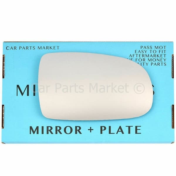 For Vauxhall Tigra 04-09 Right Driver Side Flat Wing Mirror Glass with Plate