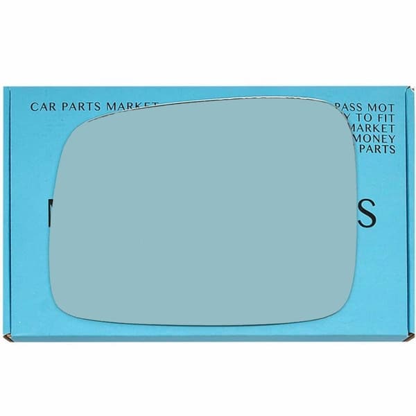 (LHD) Left Side Blue Flat Wing Mirror Glass For Vw transporter t4 90-03 +Plate