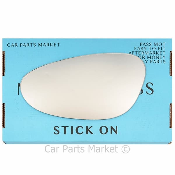 Left Side Flat Wing Door Mirror Glass For Porsche 911 98-04