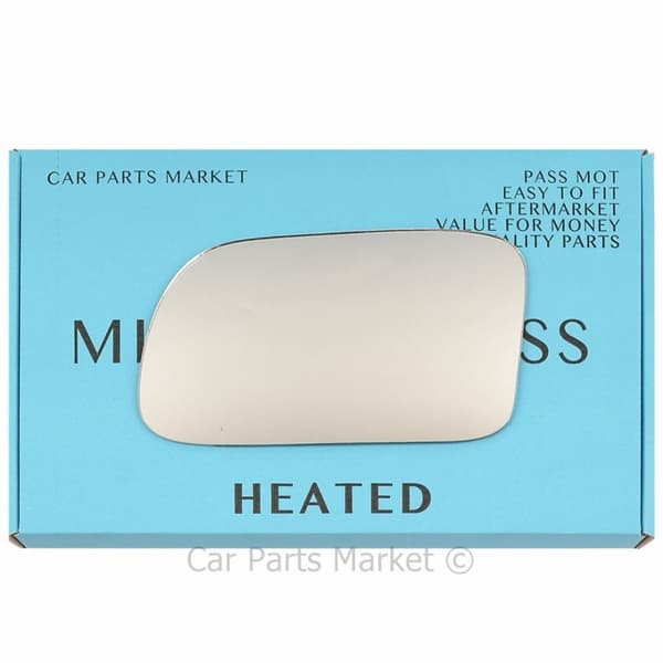 Left Passenger Side Flat Wing Mirror Glass For Mitsubishi Galant 1987-93 Heated