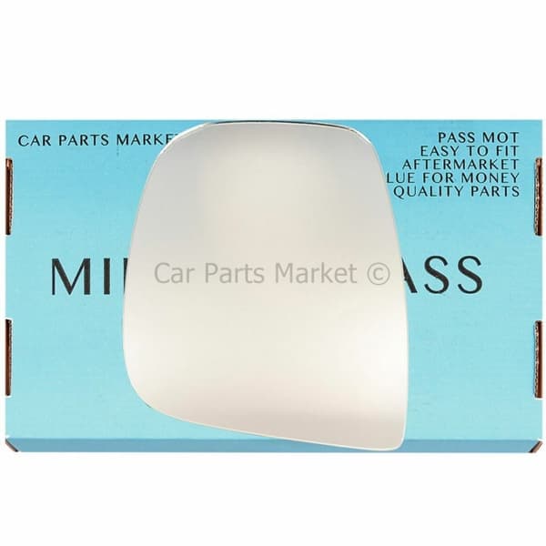 Left Side Wing Door Mirror Glass For Peugeot Partner 12-23 + Plate