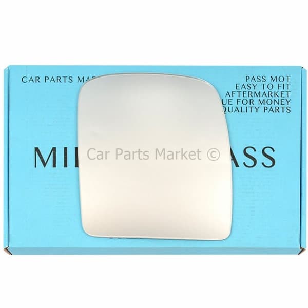 Right Driver Side Flat Wing Door Mirror Glass For Peugeot Expert / Tepee 2007-16