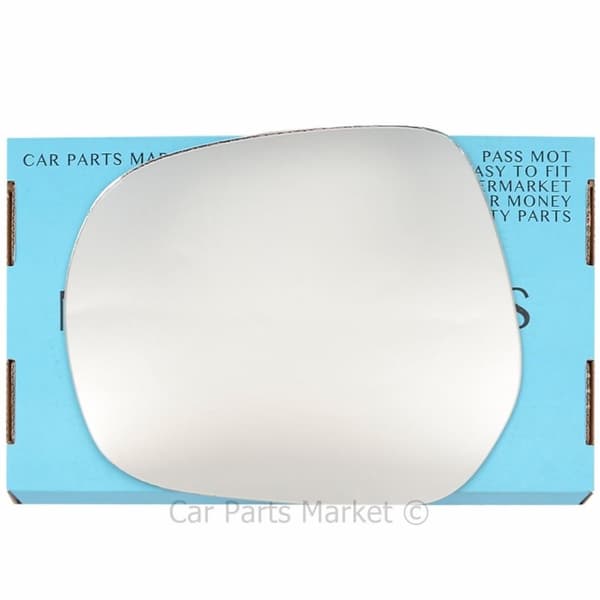 Left Passenger Side Flat Wing Door Mirror Glass For Toyota Land Cruiser 2009-22