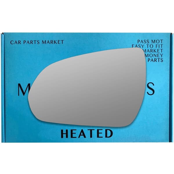 Left Passenger Side Wing Mirror Glass For Hyundai i30 (3rd gen) 2017-23 Heated