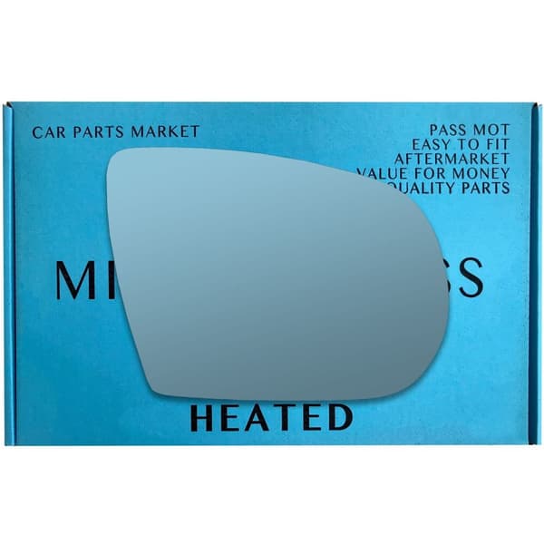 Right Driver Side Blue Wing Mirror Glass For Jeep Compass mk2 2017-2023 Heated