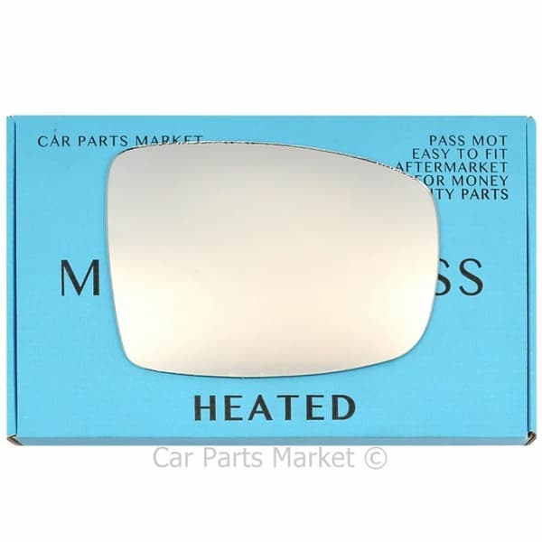 For Hyundai i10 07-10 Right Driver Side Electric Wing Mirror Glass