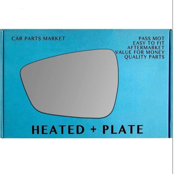 Left Passenger Side Wing Mirror Glass For Ford Kuga 2020-2022 Heated Plate