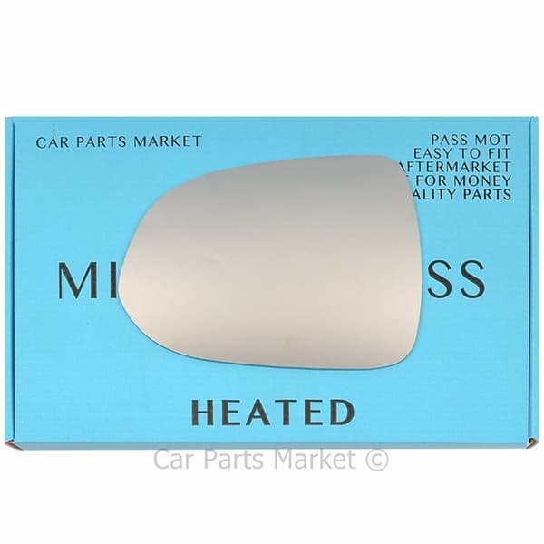 Left Passenger Side Wing Door Mirror Glass For Honda Jazz 2002-05 Heated