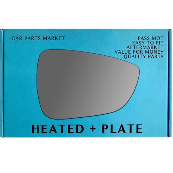 Right Driver Side Wing Mirror Glass For Ford Focus 2018-2023 Heated Plate