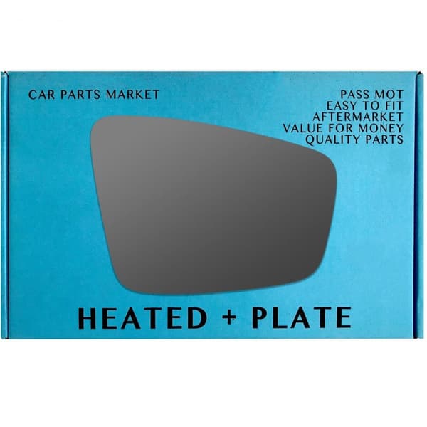 Right Driver Side Wing Mirror Glass For MG HS 2019-2023 Heated + Plate