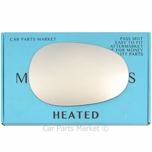 Right Driver Side Flat Wing Door Mirror Glass For Mazda MX-5 1989-1997 Heated