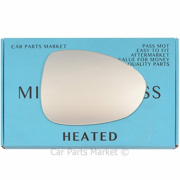Right Driver Side Flat Wing Door Mirror Glass For Mazda MX-5 2009-2015 Heated