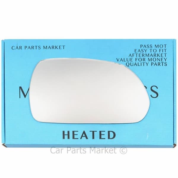 Right Driver Side Flat Wing Door Mirror Glass For Kia Shuma 2002-2004 Heated