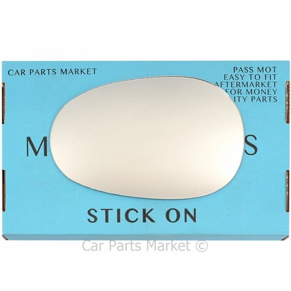 Left Passenger Side Flat Wing Door Mirror Glass For Mazda MX-5 1989-1997