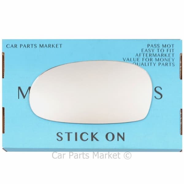 Left Passenger Side Flat Wing Door Mirror Glass For Kia Rio 2000-2003
