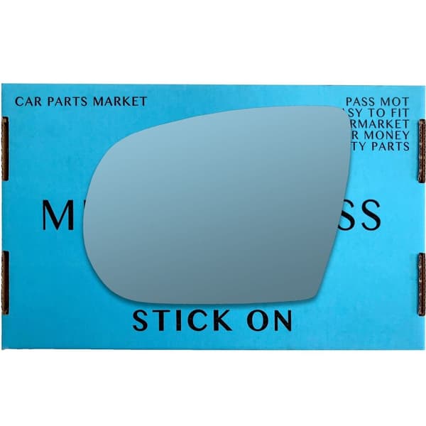 Left Passenger Side Blue Wing Mirror Glass For Jeep Compass mk2 2017-2023