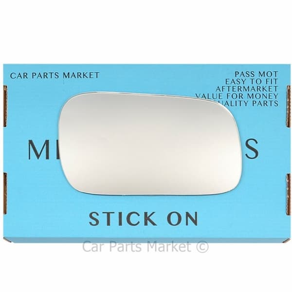 Right Driver Side Flat Wing Door Mirror Glass For Honda Prelude 1992-1996